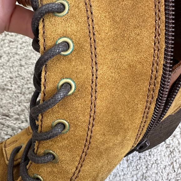 Born Cass Hiking boots In Chestnut NEW Women's 8.5 Suede Heeled Booties - Picture 10 of 10